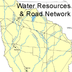 Cedar Creek Watershed Water Resources & Road Network